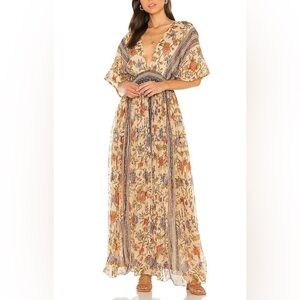 Mes Demoiselles Maxi Dress with V-Neck